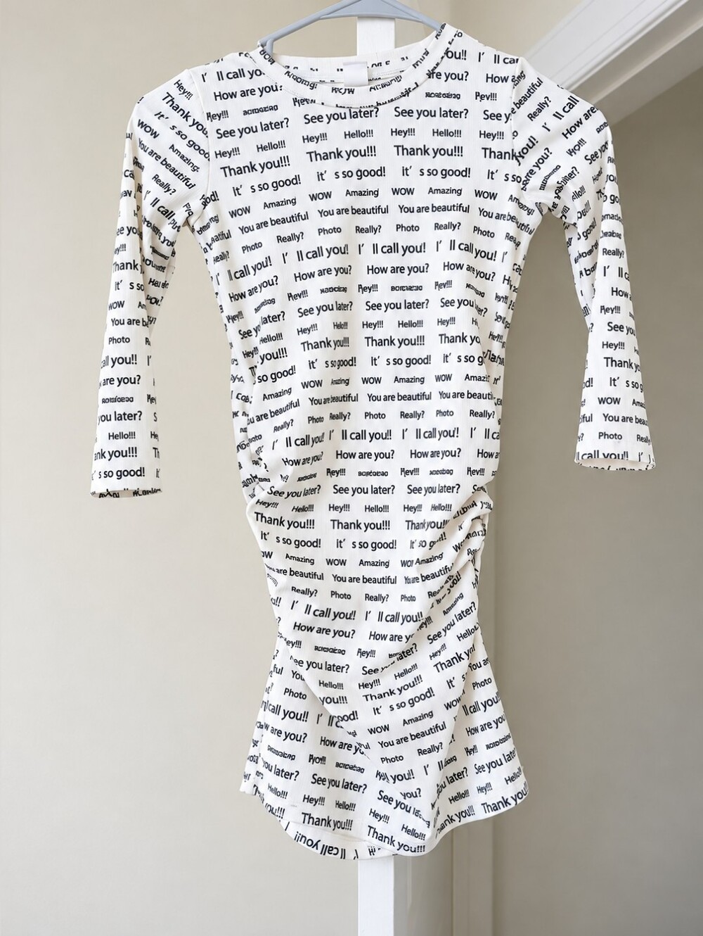 Toddler Girls Slogan Graphic Dress Size: 6 years